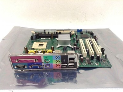 Dell 0WF887 Socket 478 Motherboard DDR Dimension 1100 No CPU w/ I/O Shield WORKS