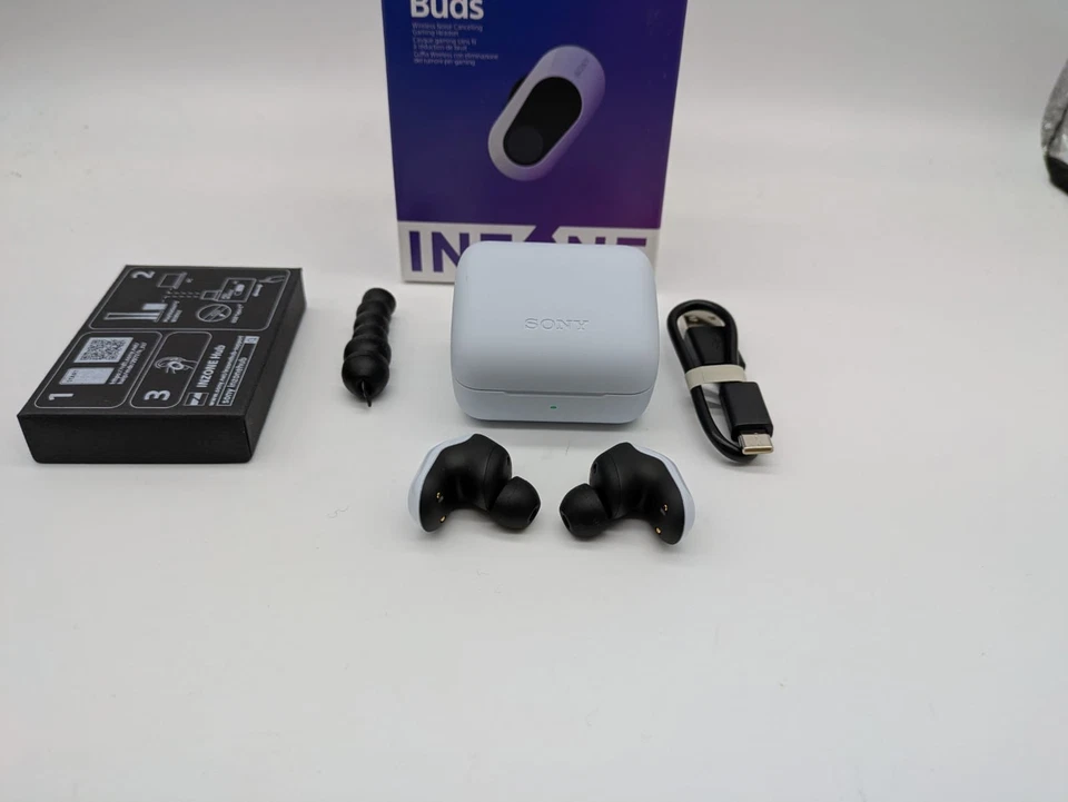 SONY In-Ear Kopfhörer Inzone Buds Gaming Headset Funk Wireless Weiß B-WARE - Bild 4 von 4