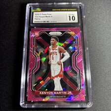 2020-21 Panini Prizm Kenyon Martin Jr. Pink Ice Rookie CSG 10 Rockets
