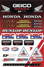 DCOR 40-10-115 Decal Sheet - Geico Honda HRC