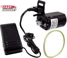 Enduro Sewing Machine Motor Kit with Foot Pedal  Belt - 110 Volt, 100 Watt for