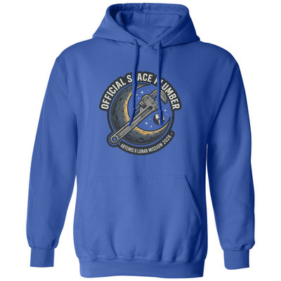 Space Plumber Koch Artemis II Lunar Mission Unisex Hooded Sweatshirt