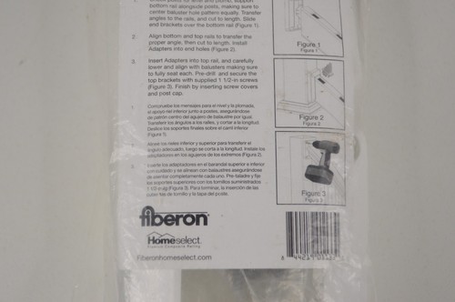 2-Pair White Sentry Stair Brackets Fiberon Composite Railing 435551 442922 - Picture 6 of 6
