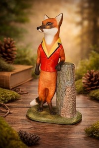 Porcelain Fox Figurine | eBay