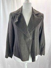 Joyce Ridings Brown Linen Jacket Size 12 BNWT