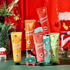 1 Set 5Pcs Hand Cream Set Hydrating Hand Lotion Christmas-themed Christmas Gift