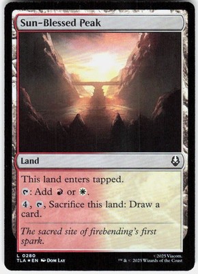 MAGIC MTG SUN-BLESSED PEAK 280 AVATAR: THE LAST AIRBENDER FOIL