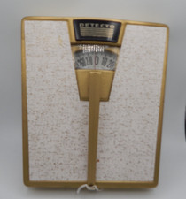 Vintage Detecto Scale Bathroom White and Gold