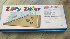 Vintage Zippy Zither boxed 12 string musical instrument Japan 1970s complete