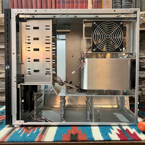 Retro Lian Li PC-101 Premium Aluminum ATX Gaming PC Case w/ Fans, Shroud & Door! - Picture 13 of 23
