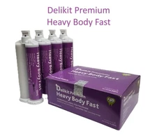 Delikit Premium VPS Impression Material Heavy Body FAST SET 4X50ml _IMHBF