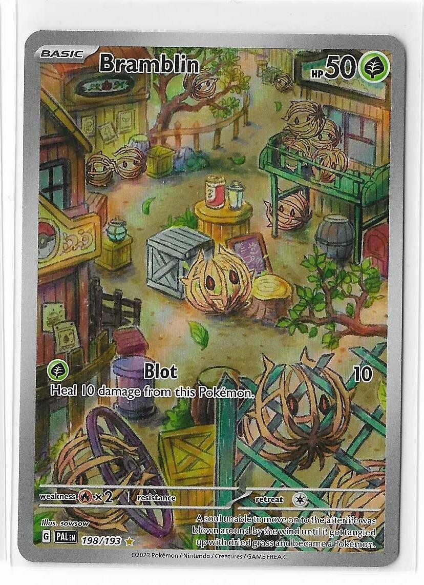 Bramblin 198/193 SV Paldea Evolved Illustration Rare Pokemon Card - Scarlet NM