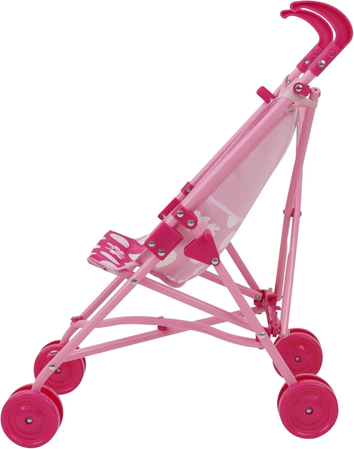 Peppa Pig: Doll Umbrella Stroller - Pink & White Dots - Fits Dolls Up to... 