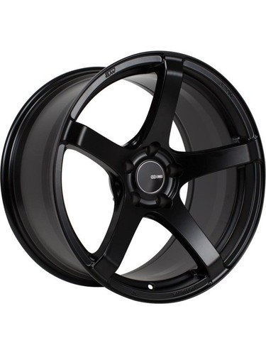 Enkei Kojin 18x8.5 25mm Offset 5x114.3 Bolt Pattern 72.6mm Bore Dia Matte Black Wheel main image 1