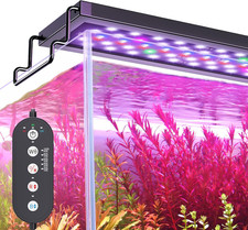 Professional LED Aquarium Light for 12-18" Freshwater Tanks, Customizable Spectr