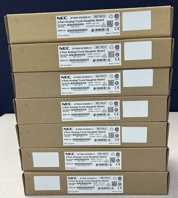 Lot of (7) NEC BE116510 Analog Trunk Daughter Board 3 Port