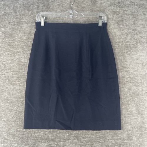 Ralph Lauren Purple Label, Vintage Ralph Lauren Purple Label Black Wool Pencil Skirt Size 8 Made in USA