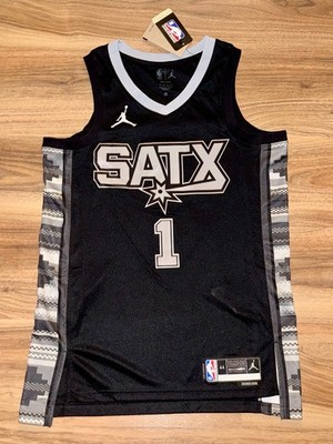 NWT NBA Jordan Victor Wembanyama Spurs Statement Swingman Jersey