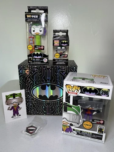 DC GamerVerse Funko Pop Box Joker #296 Chase Glow GameStop Exclusive