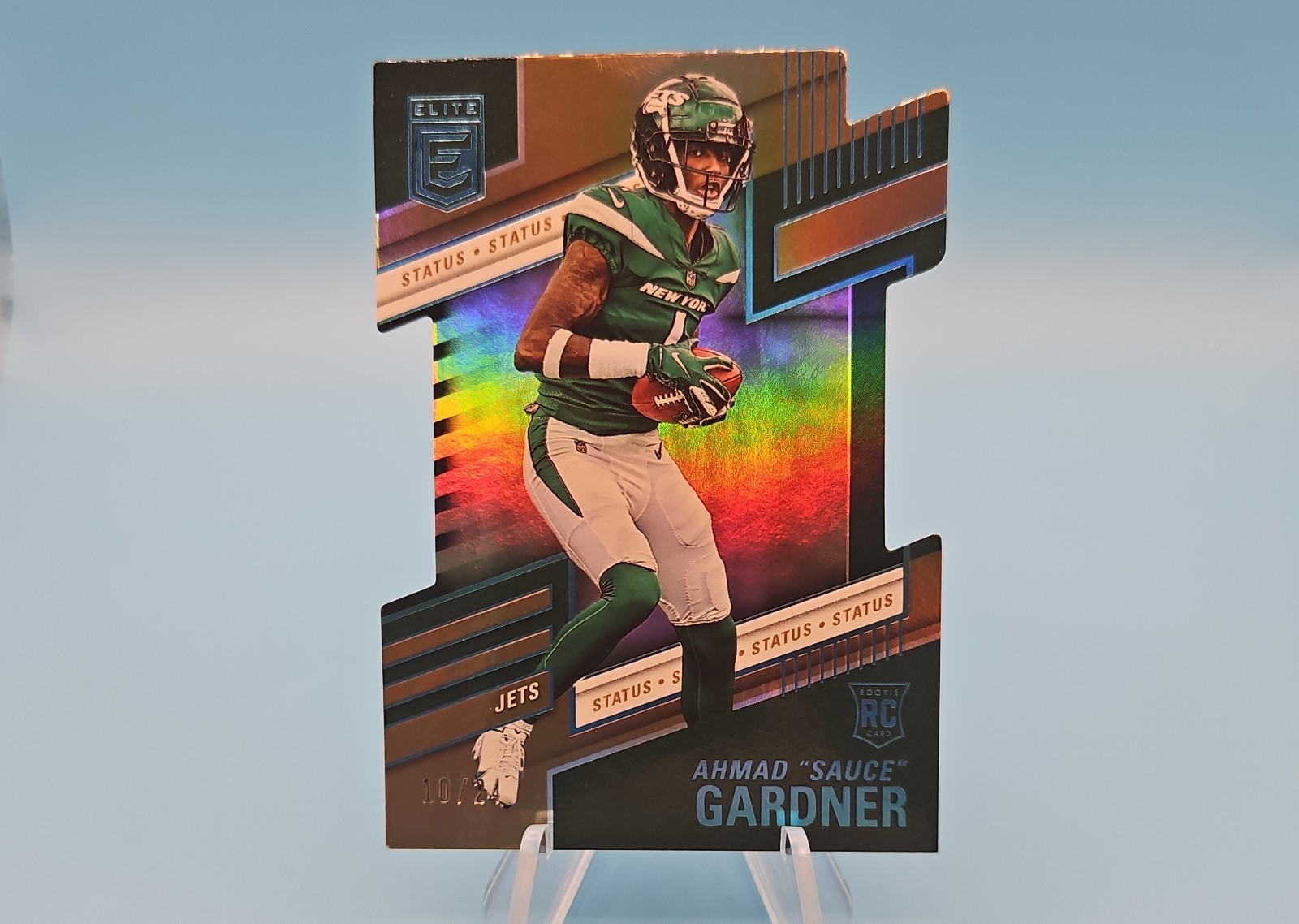 2022 Panini Donruss Elite - Rookies Ahmad Gardner #142 Status Die-Cut /24 (RC)