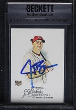 BAS 2008 Topps Allen & Ginter's Jay Bruce #273 Seal of Authenticity Auto ow6