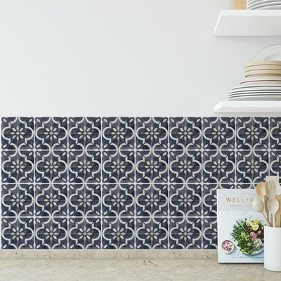 Peel and Stick Kitchen Backsplash Tiles, 30 PCS 4x4 Inch Neutral Boho Morocca...