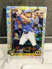 Caleb Durbin Rookie Debut X-factor Refractor Topps Chrome Update 2025 Brewers