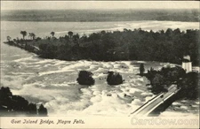 Niagara Falls,NY Goat Island Bridge County Metropolitan News Co. Vintage