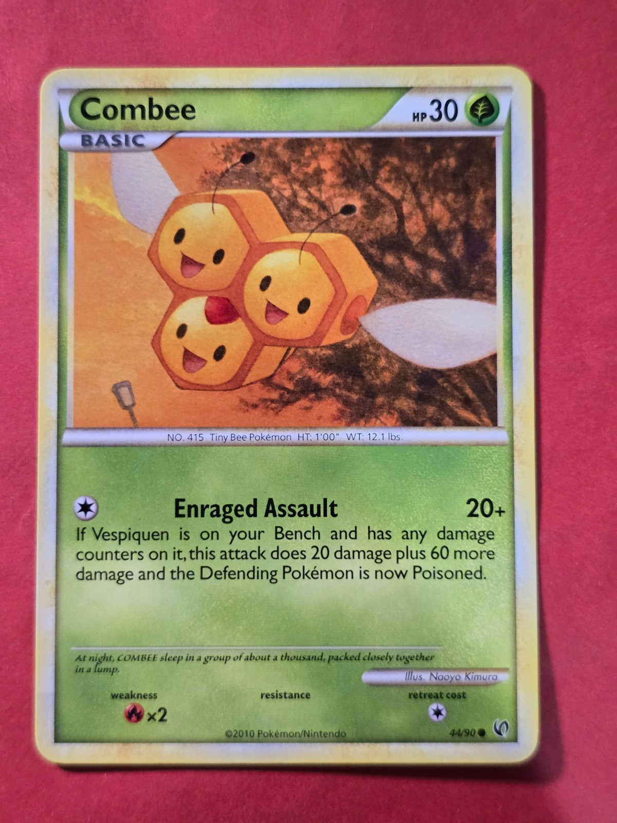 2010 Pokemon HG and SS Undaunted #44 Combee, C, NF/H, cd1