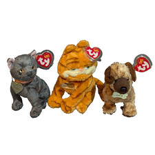 Garfield Arlene Odie Ty Beanie Babies Set Lot Mint Tags Orange Cat Dog Plush Toy