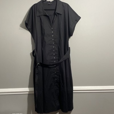 Universal Standard Sandy Dress 26/28 Stretch Poplin Soft Structured Plus Size