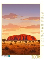 Puzzle Calvendo Uluru - Le CœUr Spirituel De L'australie | 1000 PièCes, Format A