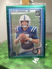 Riley Leonard Green Laser Optic Rated Rookie Prizm