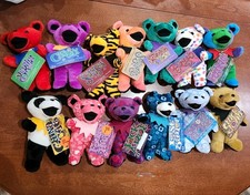 Grateful Dead 7 Bean Bears Set Of 13 w/ collector card NWT