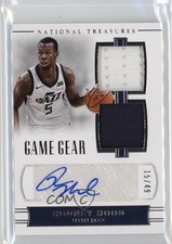 2017 Panini National Treasures Game Gear Dual 15/49 Rodney Hood #GD-RHD Auto 0o9