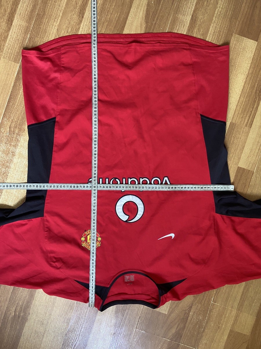 MANCHESTER UNITED 2002 2004 HOME SHIRT JERSEY LONG SLEEVE NIKE