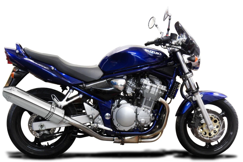 Kit silenciador de escape de acero inoxidable TriOval 17" Slip On Suzuki GSF600 Bandit 1995-2005 Foto 3 de 4