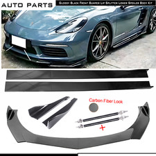 For Porsche 718 Boxster Cayman Front Bumper Lip Splitter Spoiler Rear Lip Bod K For Porsche 718 Boxster Cayman Front Bumper Lip Splitter Spoiler Rear Lip Bod K