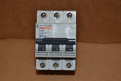 MERLIN GERIN MULTI 9 C60N 1A TYPE D 480V 3 POLE CIRCUIT BREAKER  