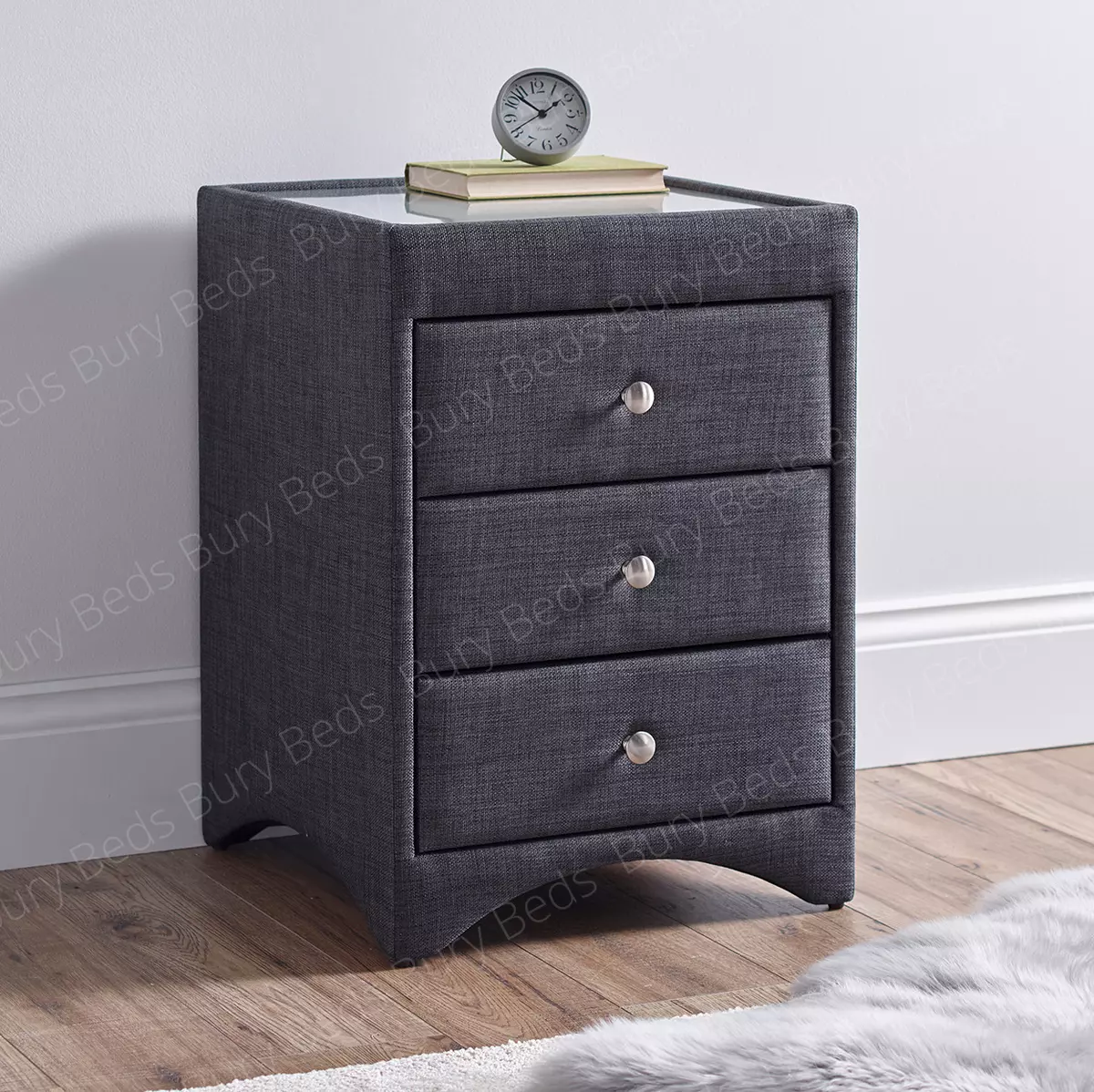 Grey bedside table ebay deals