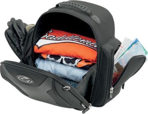 Saddlemen Textile Motorcycle Sissy Bar Bag fits Harley Davidson Cruiser - Picture 3 of 4