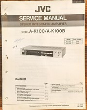 JVC A-K100 A-K100B Amplifier Service Manual Original 