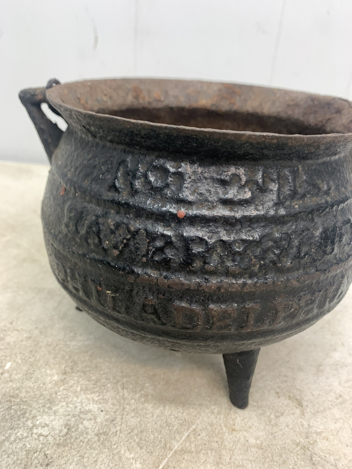 Antique Savery Co Kettle Cauldron 3 Leg Pot Philadelphia eBay