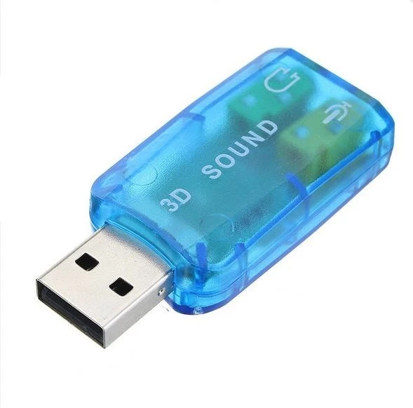 USB External Sound Card Audio 5.1 Adapter Mic Speaker Interface For Laptop PC AU - Image 4 of 4