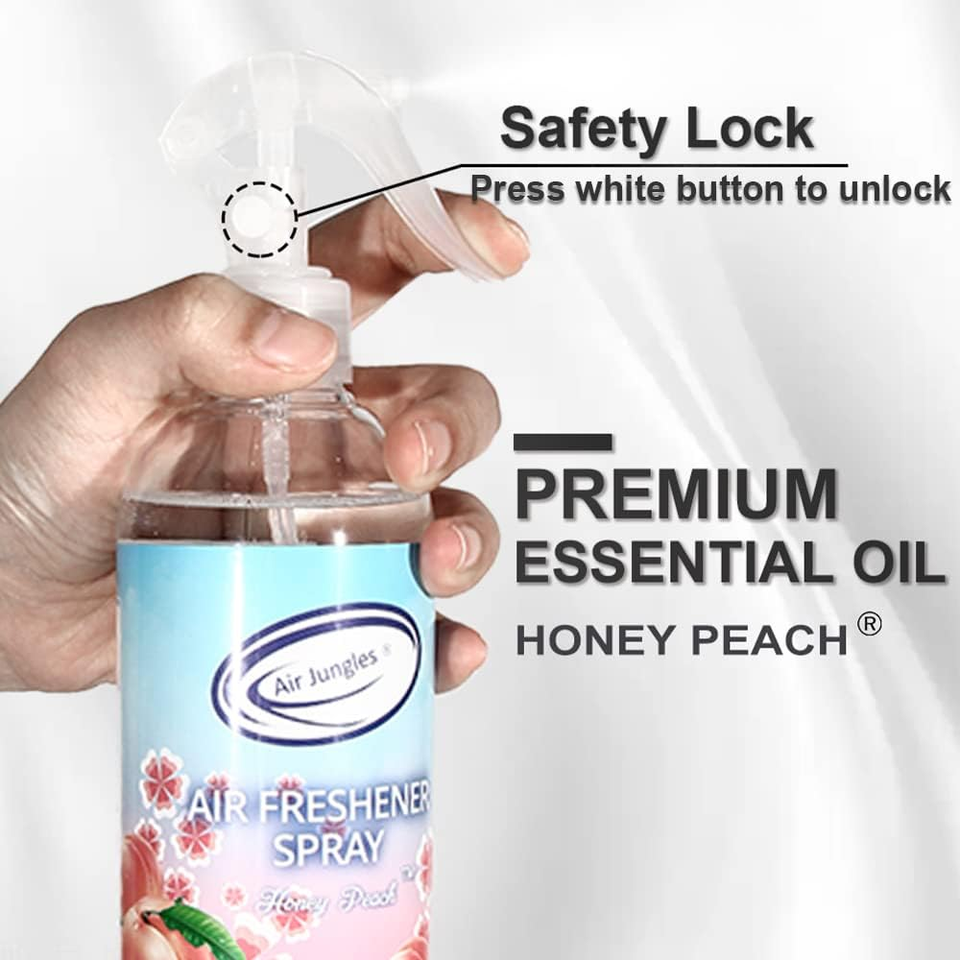 Air Freshener Spray for Car and Home 16 Fl Oz, Honey Peach Scent