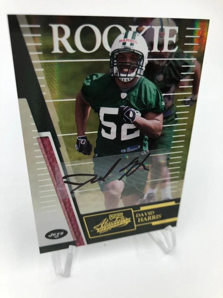 DAVID HARRIS ROOKIE AUTO Card 2007 Absolute SP/349 Signed NY JETS MICHIGAN - Image 4 of 4