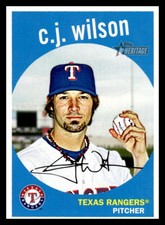 2008 Topps Heritage  C.J. Wilson #526 Texas Rangers Baseball Card