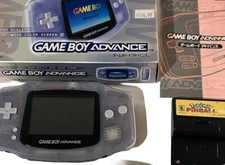 Nintendo Game Boy Advance Console  + 2 Games , Pinball Super Mario G Gameboy