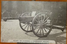 CPA Musée de l'Armée campagne 1914-1915 Canon français de 75 criblé de coups