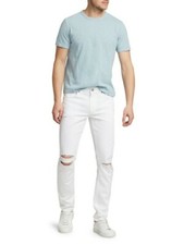 J Brand mens Tyler Slim Whobert White distressed Jeans -size 29 x 32 -msrp 248